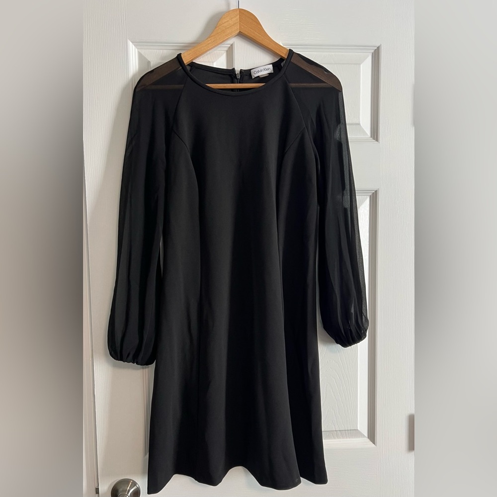 Calvin Klein Black Long Sleeve Dress